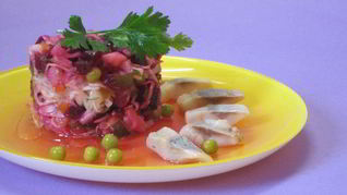 Рецепт Винегрета с сельдью