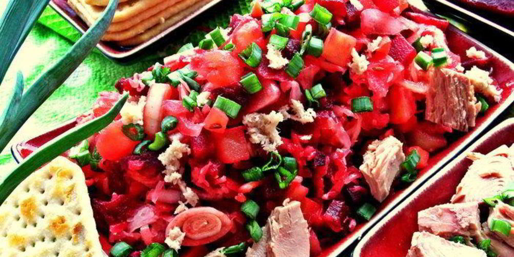 Как приготовить винегрет с тунцом