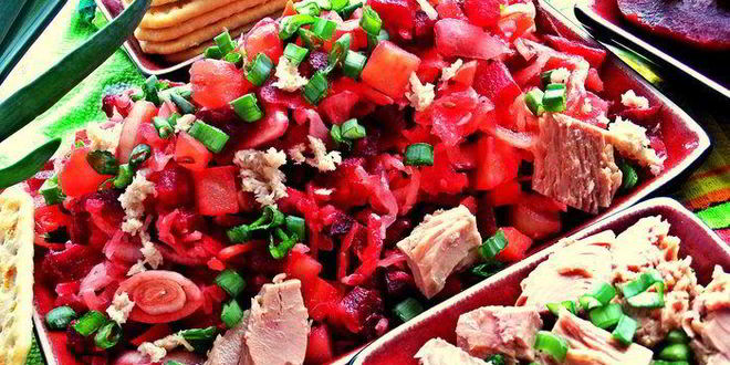 Рецепт винегрета с тунцом