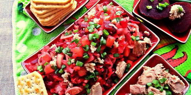 Рецепт винегрета с тунцом