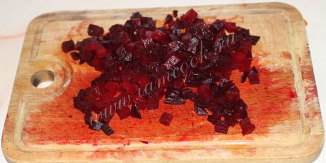 Рецепт винегрета с зеленым горошком