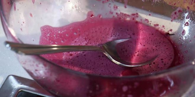 Рецепт винегрета со свекольной пеной и оливковым песком