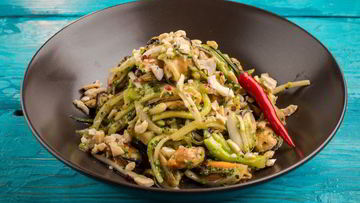 Рецепт Зеленого салата с мидиями