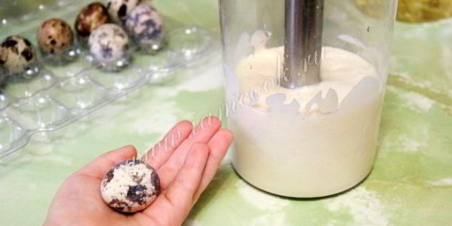 Рецепт домашнего майонеза из перепелиных яиц