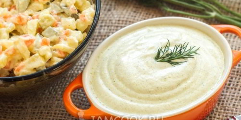 Как приготовить майонез сметанный без яиц