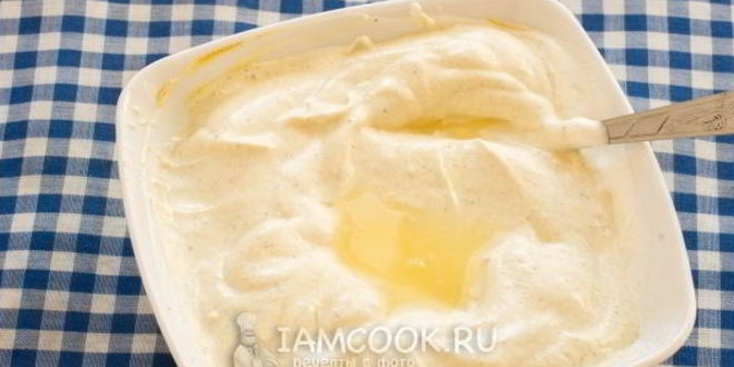 Рецепт майонеза сметанного без яиц
