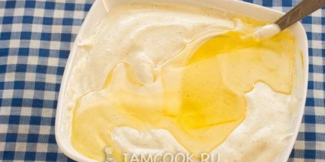 Рецепт майонеза сметанного без яиц