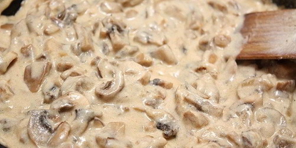 Как приготовить грибной соус из шампиньонов со сливками