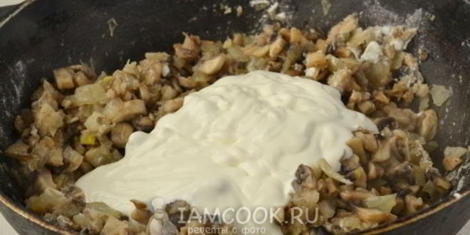 Рецепт грибного соуса со сметаной