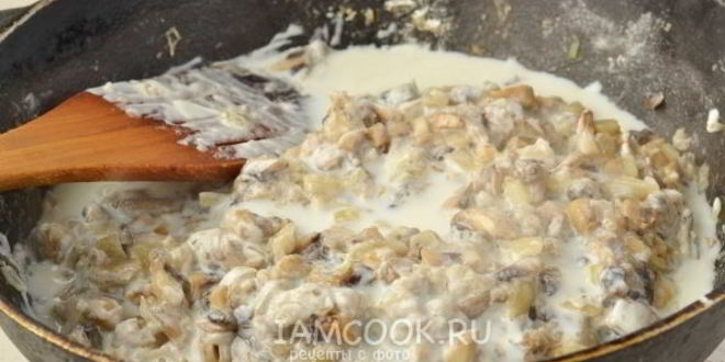 Рецепт грибного соуса со сметаной