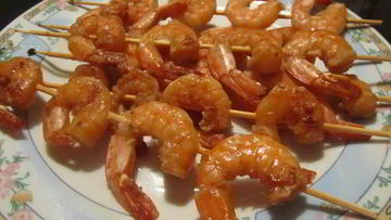 Рецепт Имбирных креветок в соевом маринаде