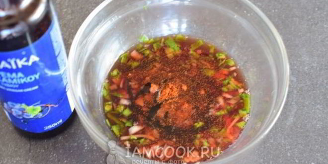 Рецепт маринада для рыбы с красным вином и бальзамиком