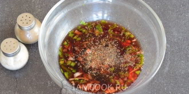 Рецепт маринада для рыбы с красным вином и бальзамиком