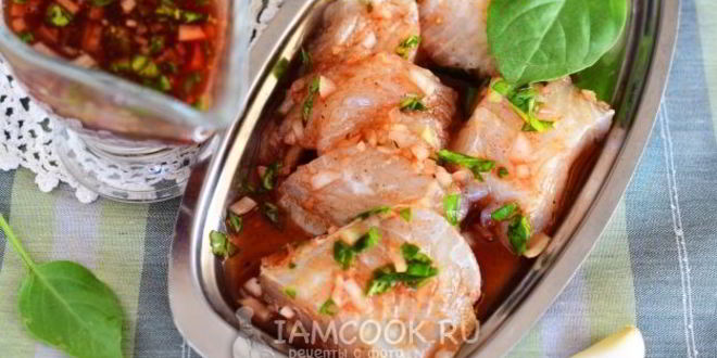 Рецепт маринада для рыбы с красным вином и бальзамиком