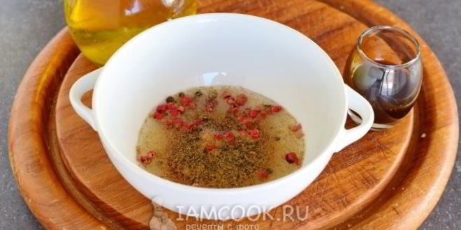 Рецепт винно-соевого маринад для рыбы