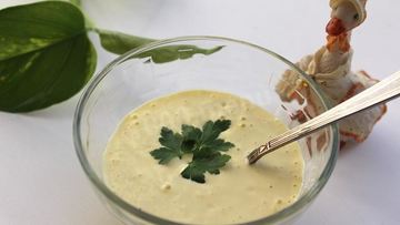 Рецепт Пикантного чесночного соуса с горчицей и лимонным соком