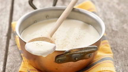 Рецепт Соуса Бешамель белый