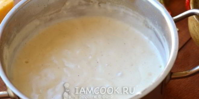 Рецепт соуса бешамель с сыром