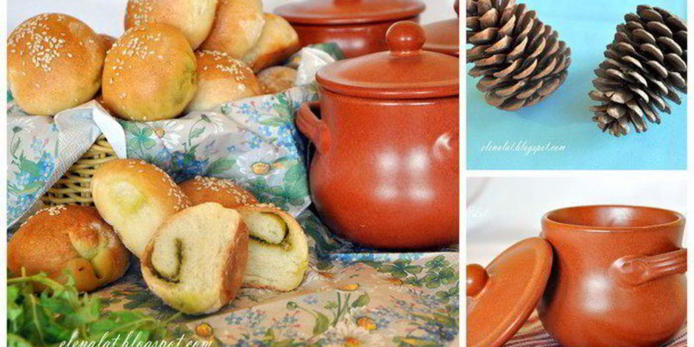 Как приготовить булочки с соусом песто