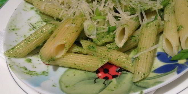 Рецепт пенне с соусом песто из руколы