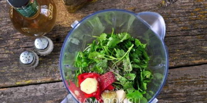 Рецепт песто из кинзы