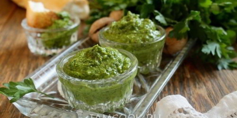 Как приготовить песто из петрушки