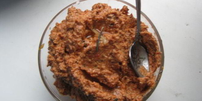 Рецепт песто с вялеными томатами