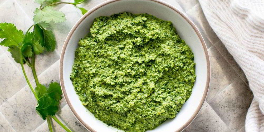 Как приготовить соус песто из кинзы