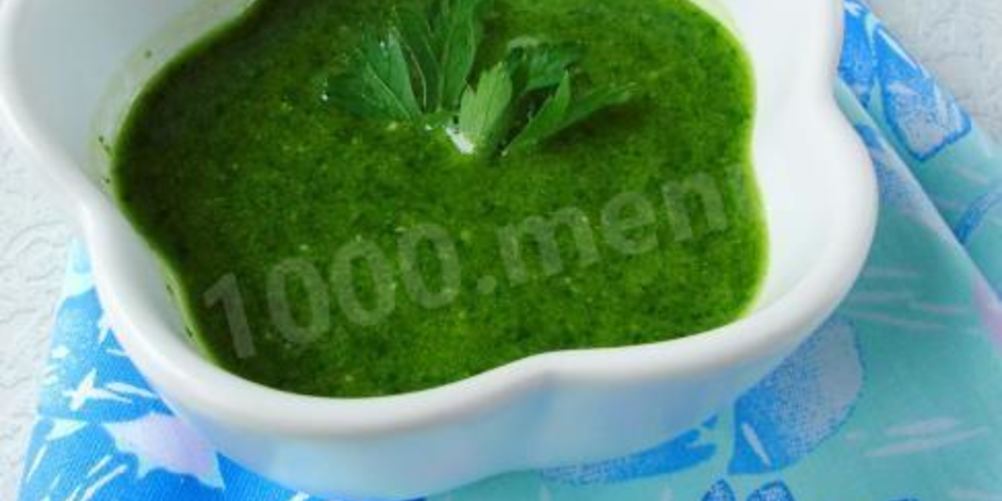 Как приготовить соус песто из петрушки и черемши
