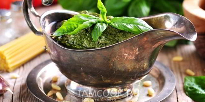 Рецепт соуса песто неклассический