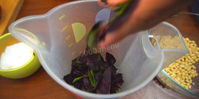 Рецепт спагетти с соусом песто аппетитно и быстро