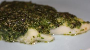 Рецепт Трески под соусом песто