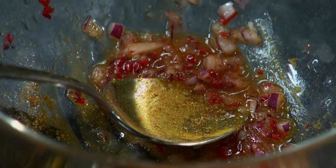 Рецепт сальсы из манго с карри