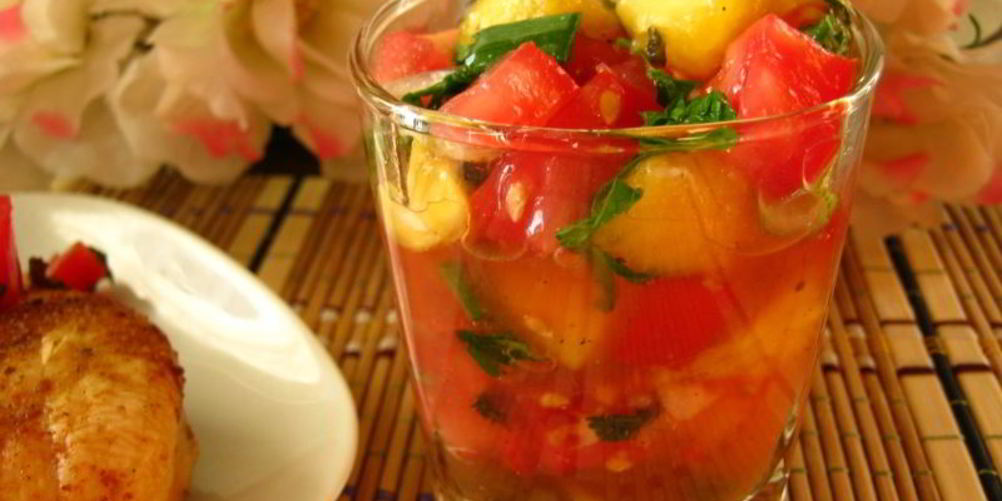 Как приготовить сальсу с персиками