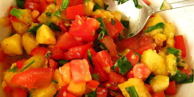 Рецепт сальсы с персиками