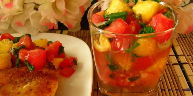 Рецепт сальсы с персиками