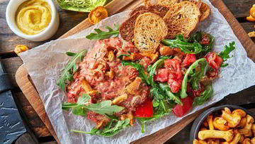 Рецепт Тартара из бычка с лисичками