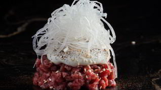 Рецепт Тартара из говядины с таледжио и дайконом