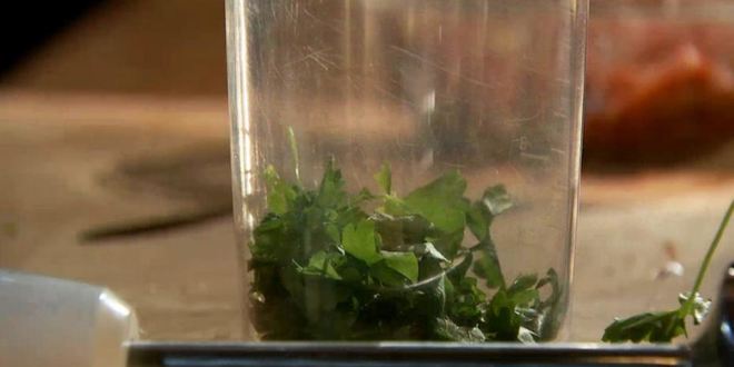 Рецепт тартара из говядины с зеленой пастой