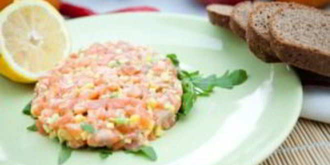 Рецепт тартара из лосося с авокадо