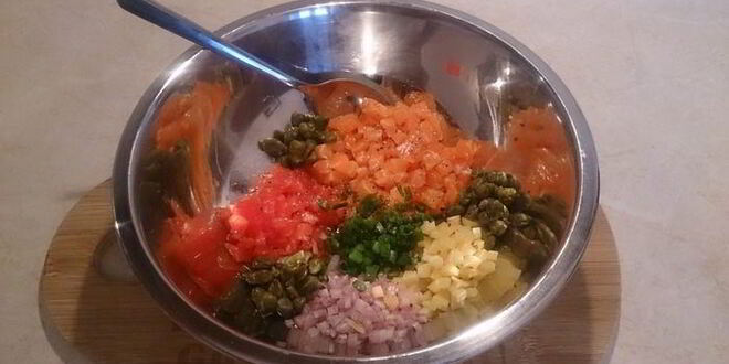 Рецепт тартара из лосося