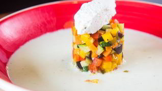 Рецепт Тартара из овощей в соусе из йогурта