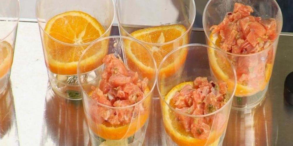 Как приготовить тартар из семги на апельсине