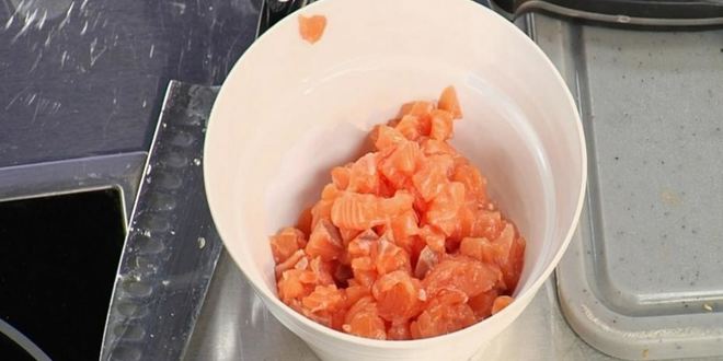 Рецепт тартара из семги на апельсине