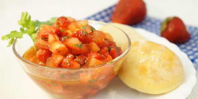 Рецепт тартара клубнично-помидорный