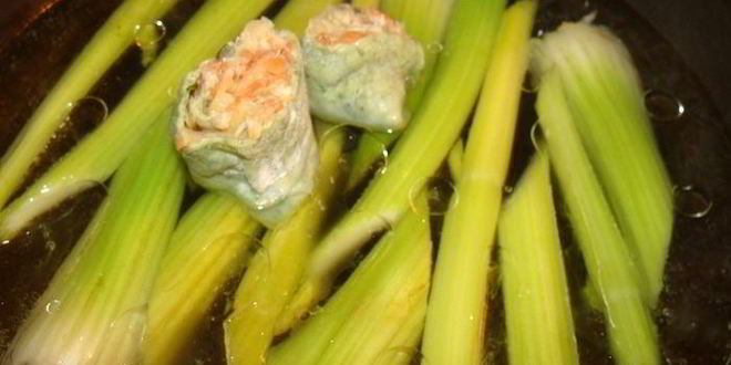 Рецепт теплого тартара ролл из семги