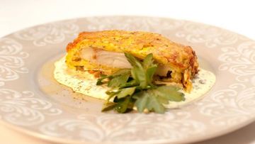 Рецепт Трески в картофельной панировке с соусом тартар