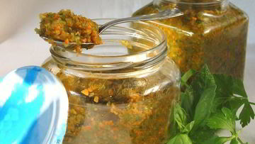 Рецепт Ароматной овощной заправки для супов и других блюд