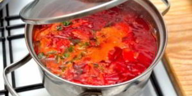 Рецепт борща без мяса