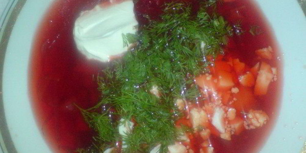 Как приготовить борщ красный холодный